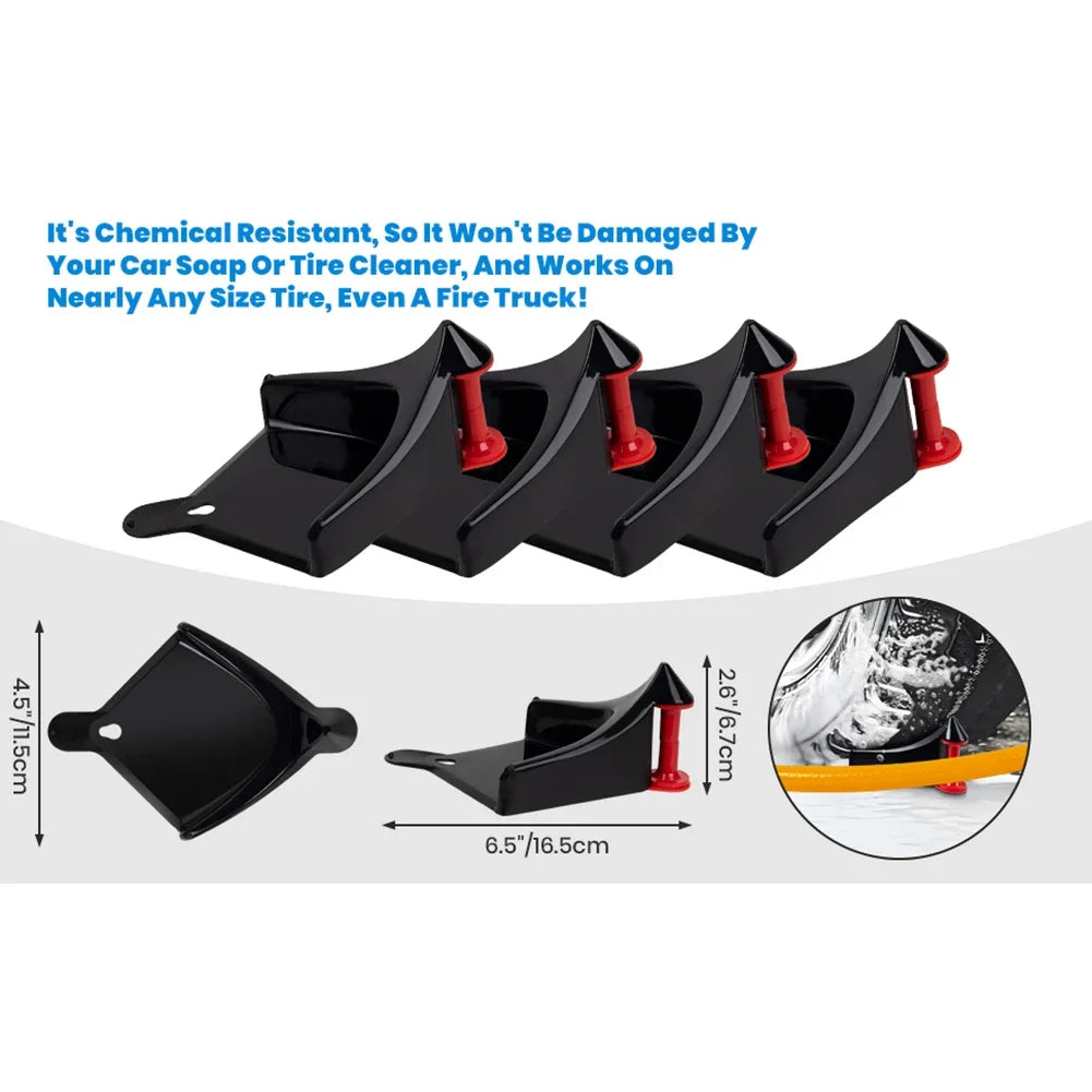 1pc Hose Slide Tire Wedge Car Wash Tube Anti-pinch Tools Car Hose Guides Wheel Prevent Car Detailing/Washing Tool Viralgem Store