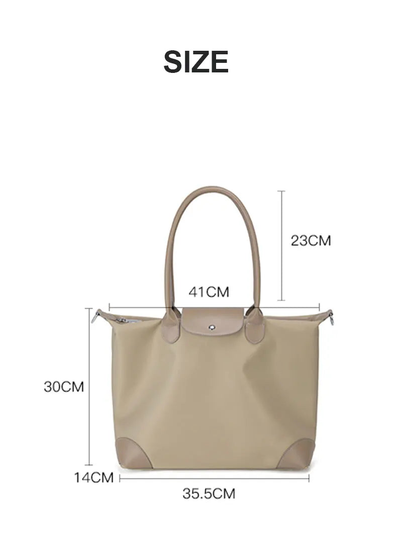 Women's Tote Bag Large Capacity Waterproof Oxford Cloth Women Shoulder Bag Luxury Designer Crossbody Bags Foldable Handbags Viralgem Store