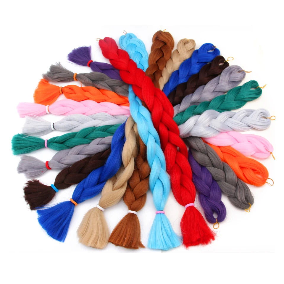 82 Inch Jumbo Braiding Hair Synthetic Xpression Braids Crochet Hair Extensions 165g  Pre Stretched Braid Wholesale For Women
