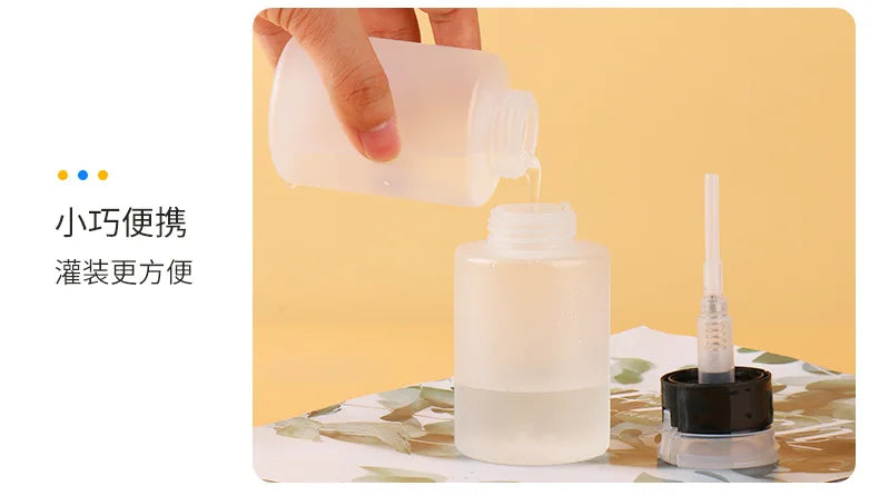 60/150/ml Nail Refillable Bottles Empty Press Pump Dispenser Nail Art Polish Remover Cleaner Makeup Bottle Manicure Tool