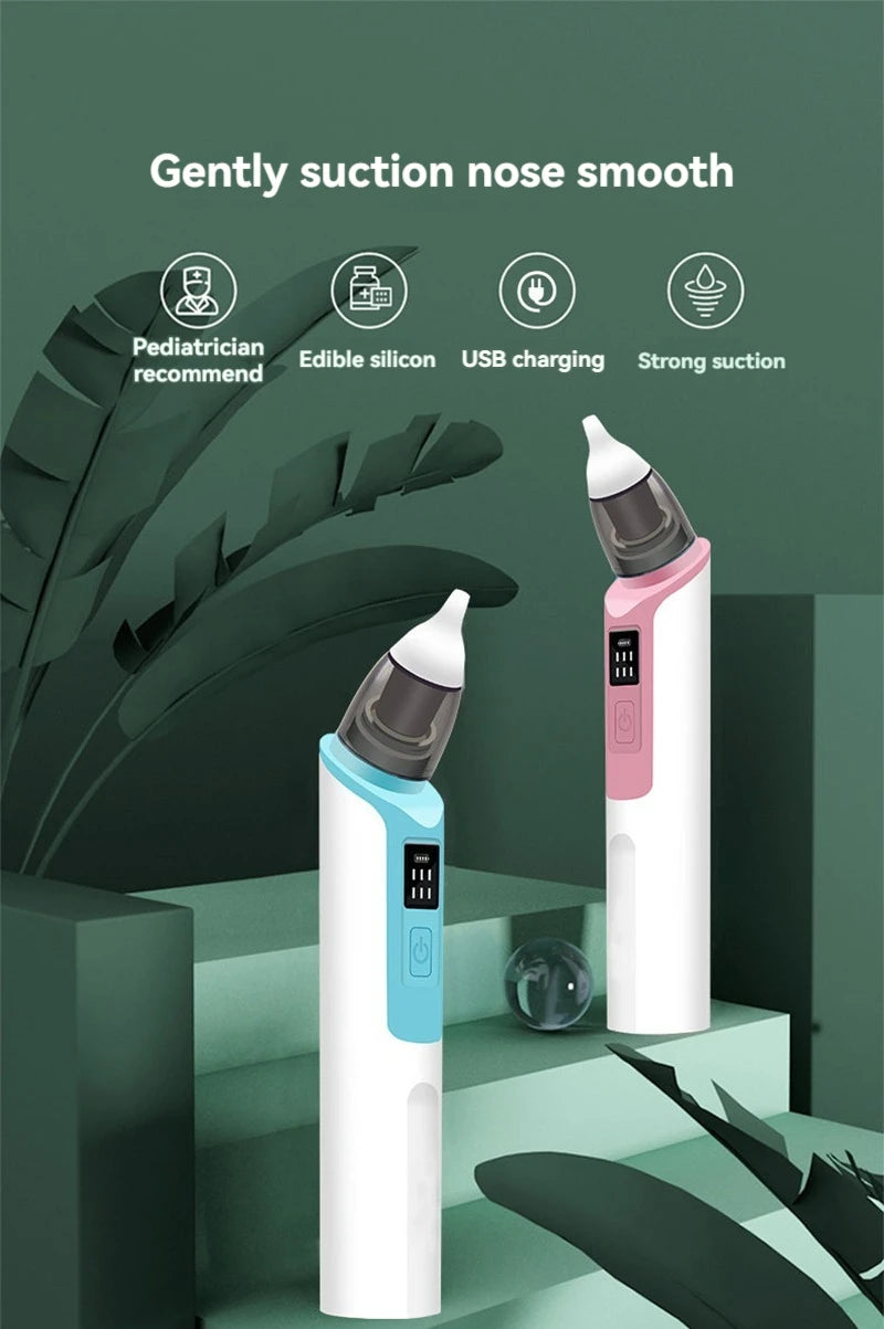 2024 New Pattern Baby Electric Nasal Aspirator Charging Version Newborn Baby Nasal Aspirator Suck Out Prevent Nasal Congestion Viralgem Store