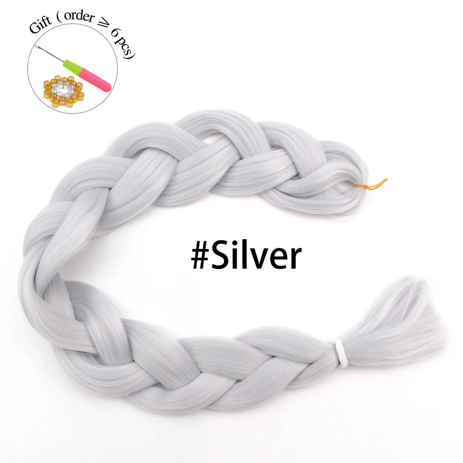 Super Long 165G 200cm Hair Synthetic Jumbo Braiding Hair Extension Heat Resistant Fiber African Ombre Jumbo Braid Hair Women Viralgem Store