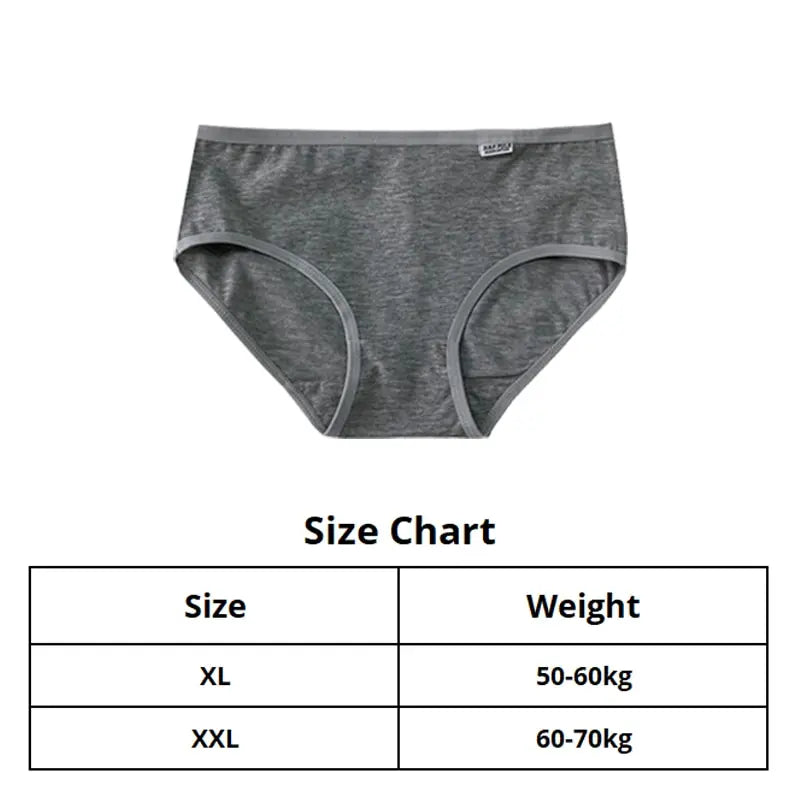 3 Pcs Women's Underwear Solid Color Minimalist Underwear Pure Cotton Skin Friendly Comfortable Breathable Triangular Underwear