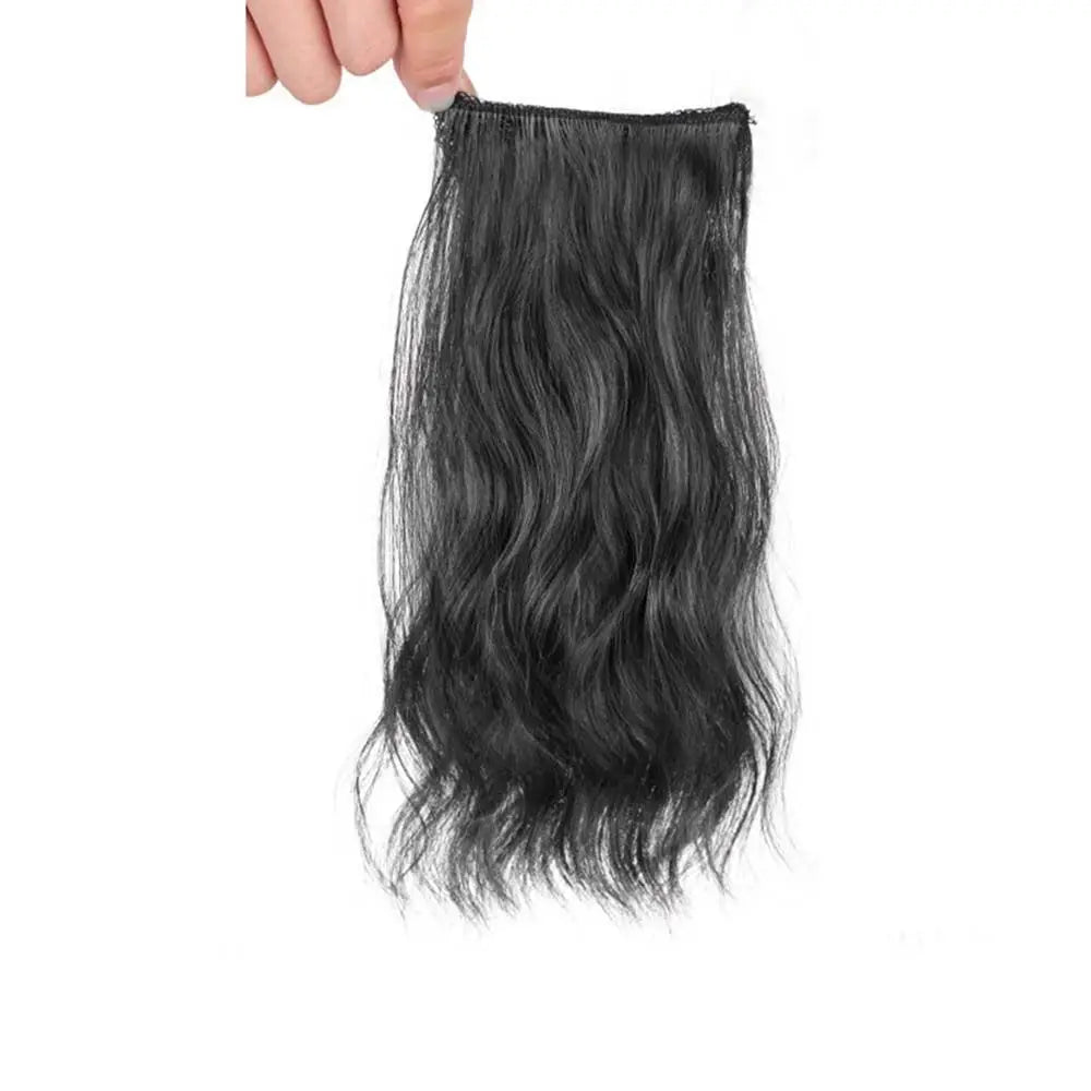 1PC Synthetic Curly Pad Hair Piece Top Two Side Invisible Thickened Hair Root Pad Fluffy Wavy High Natural Hair Extension