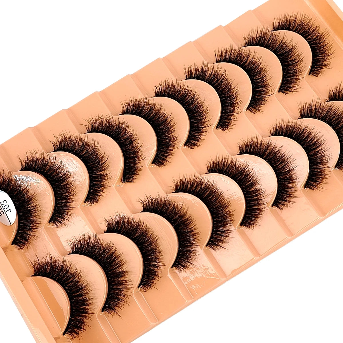 10 Pairs 3D Faux Mink Lashes Fluffy Soft Beauty Wispy Natural Short False Eyelashes Curly lashes Makeup Classic Thick eyelashes