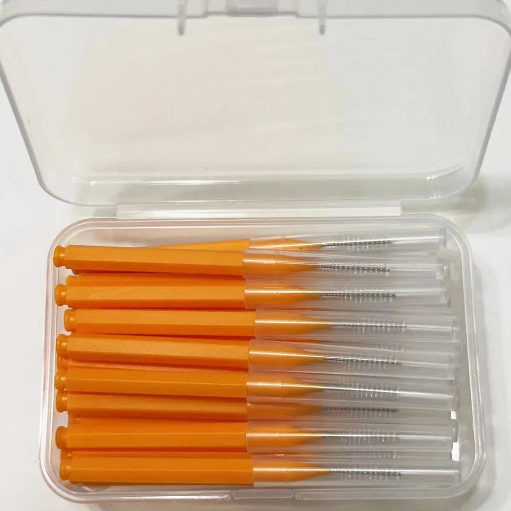 30pcsInterdental Brushes Dental Brush Between Teeth For Dental Orthodontic Clean Between Teeth Cleaning Tools Soft Micro Brushes