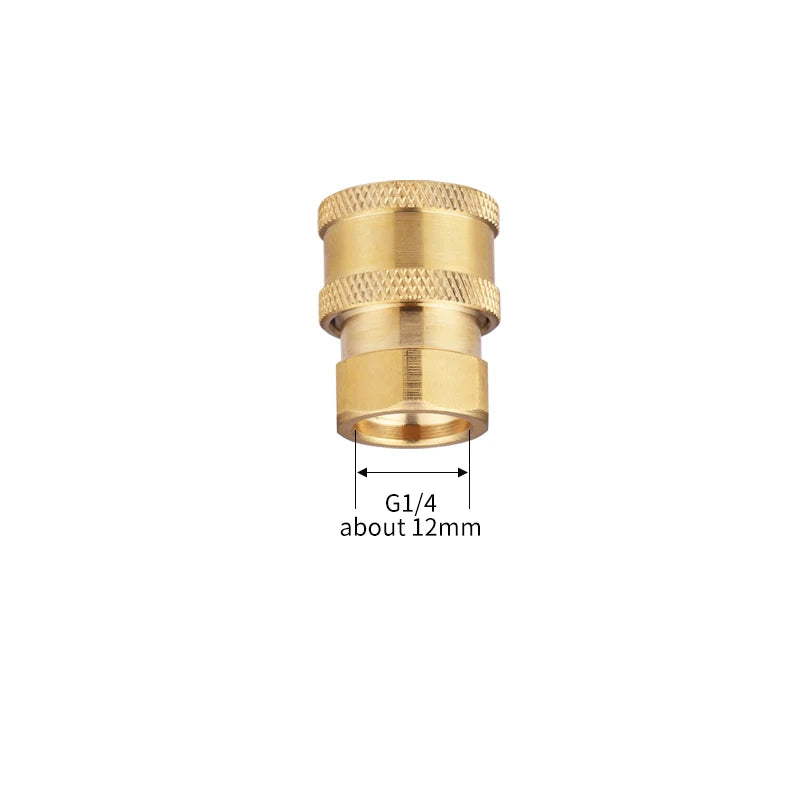 Adapter For High Pressure Washer Water Gun 1/4 Inch Quick Connector M14x1.5mm Connector For Snow Foam Lance Spray Nozzle