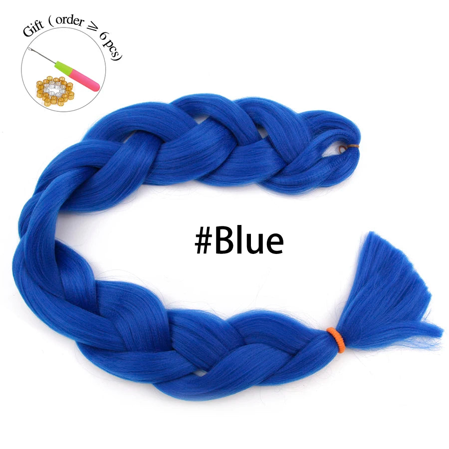 Super Long 165G 200cm Hair Synthetic Jumbo Braiding Hair Extension Heat Resistant Fiber African Ombre Jumbo Braid Hair Women Viralgem Store