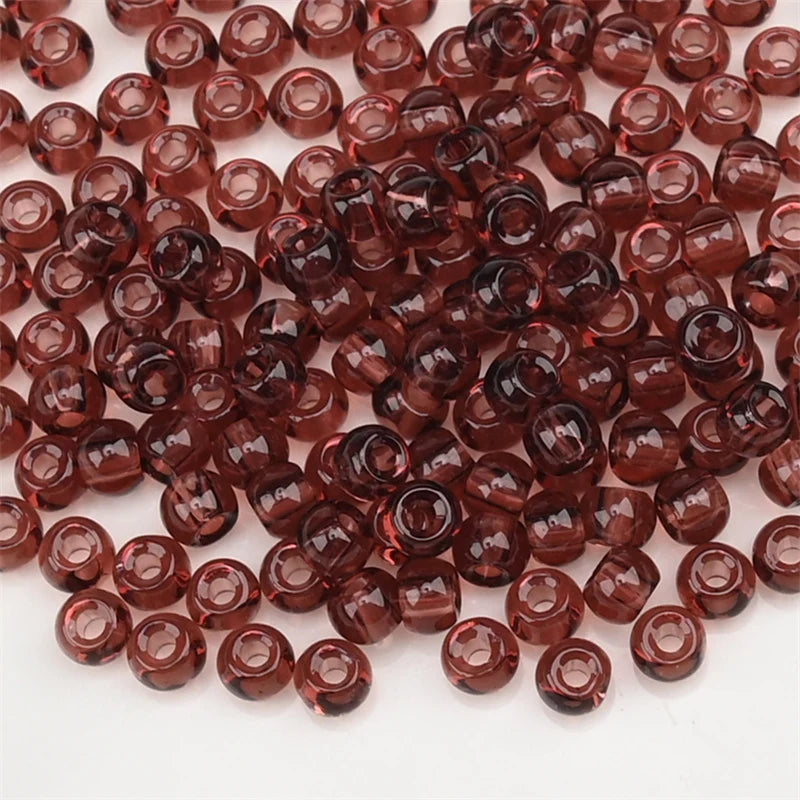 4.0mm Czech Glass Seed Beads Dye Core Small Glass Beads for DIY Making Jewelry Craft Bracelets Necklaces Earrings