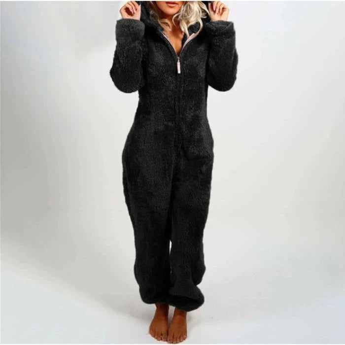 One-Piece Hooded Jumpsuit for Women, Elegant Overalls, Full Length, Thickened, Autumn, Winter, New, 2022 Viralgem Store