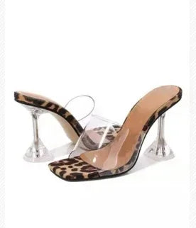 2024 New Solid Jelly Slippers Open Toe Women's Transparent Heel Slippers Fashion Women's Shoes Sexy Slippers Large Size 43 Viralgem Store