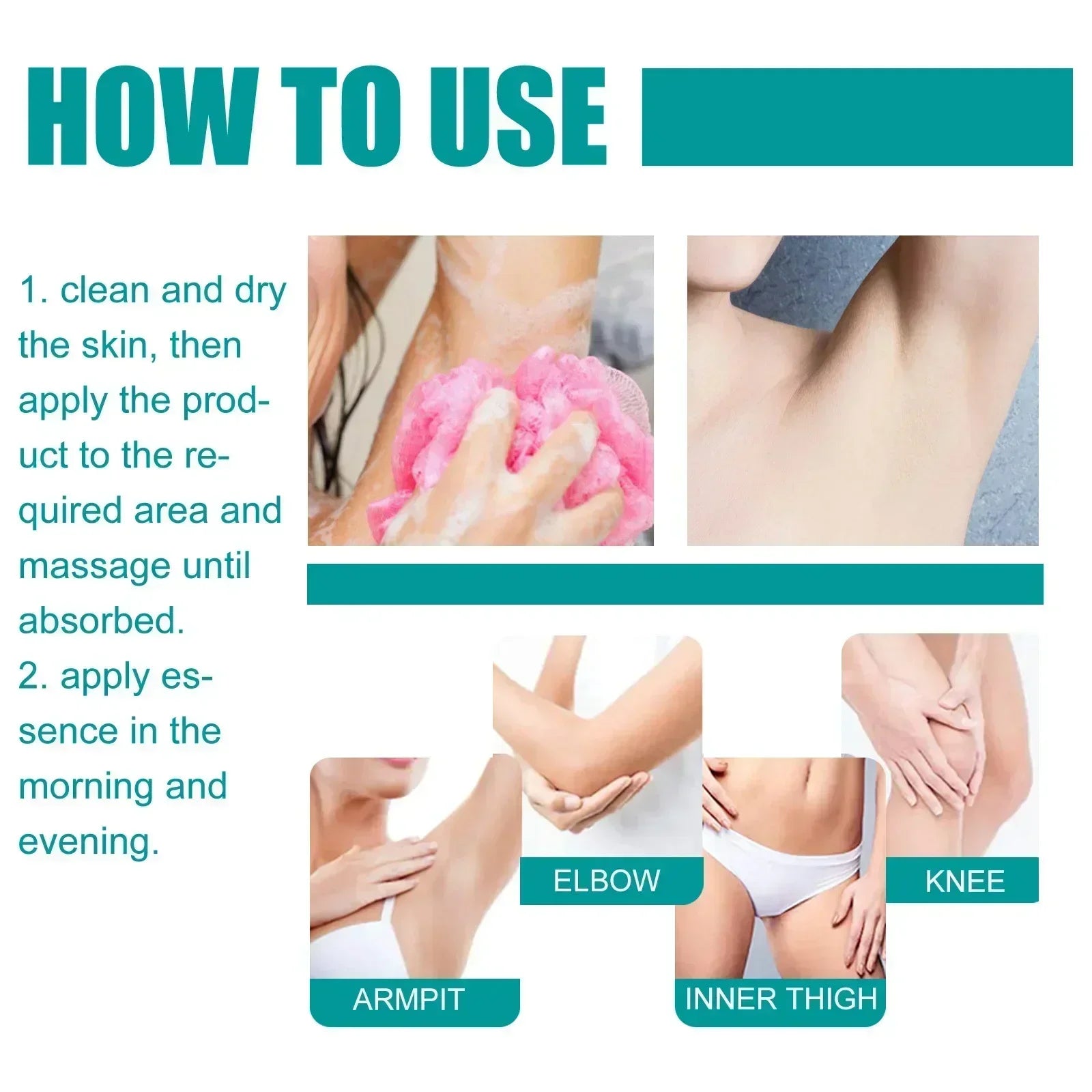 2025Dark knuckles whitening serum Elbows Armpit Beaching Serum Private parts whitening essence Lightens Elbows Knees Underarms Viralgem Store