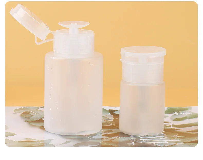 60/150/ml Nail Refillable Bottles Empty Press Pump Dispenser Nail Art Polish Remover Cleaner Makeup Bottle Manicure Tool