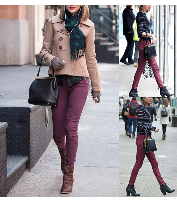 1888 Youaxon Summer Women`s High Waist White Basic Fashion Stretch Skinny Denim Pants Trousers Jeans For Women Free Shipping