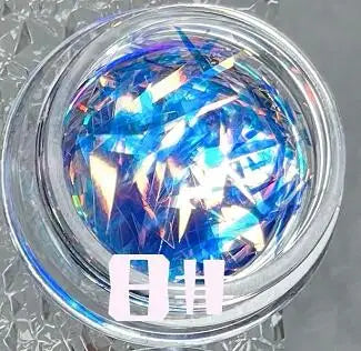 1Box Irregular Aurora Mirror Broken Glass Paper Nail Foil Decals Japanese Laser Patch DIY Rainbow Transfer Piece Manicure Decor#