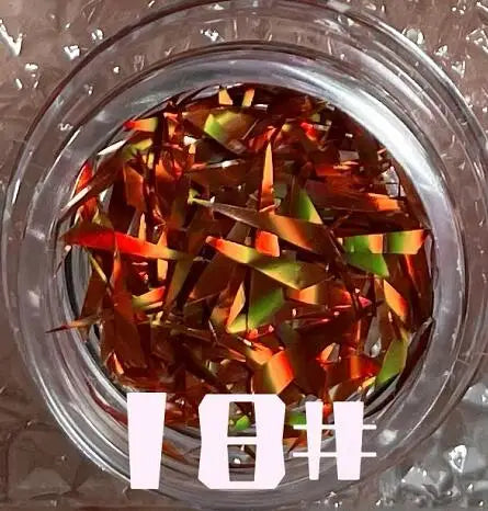 1Box Irregular Aurora Mirror Broken Glass Paper Nail Foil Decals Japanese Laser Patch DIY Rainbow Transfer Piece Manicure Decor#