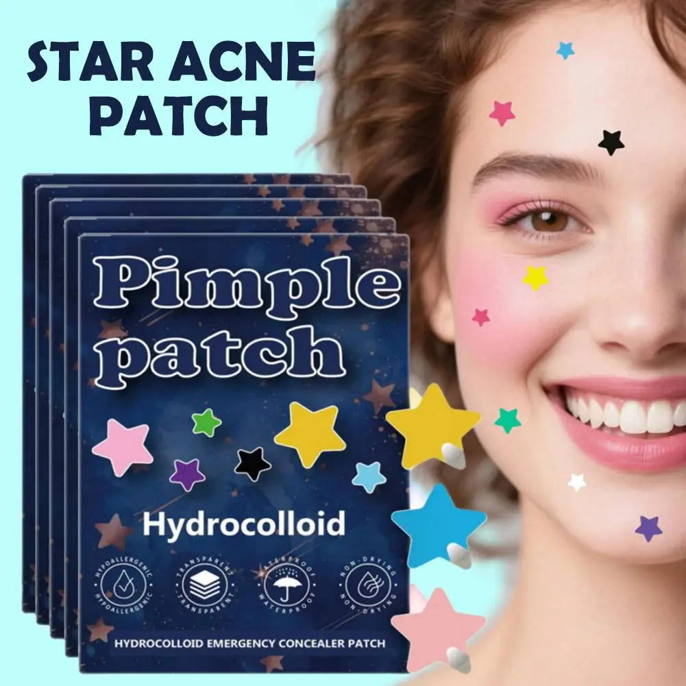 1400PCS New High-end Pimple Patch Acne Patches Set Colorful Star Shaped Acne Treatment Stickers Acne Dots Cover  For Skin Care Viralgem Store