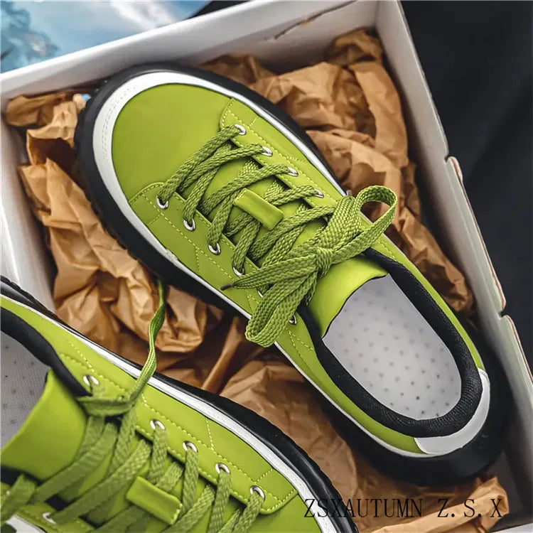 Spring Retro Canvas Shoes Large Toe Cap Men's Shoes Broad Ugly Cute Boots Comfortable Non-slip Wear Resistant Fashion Sneakers