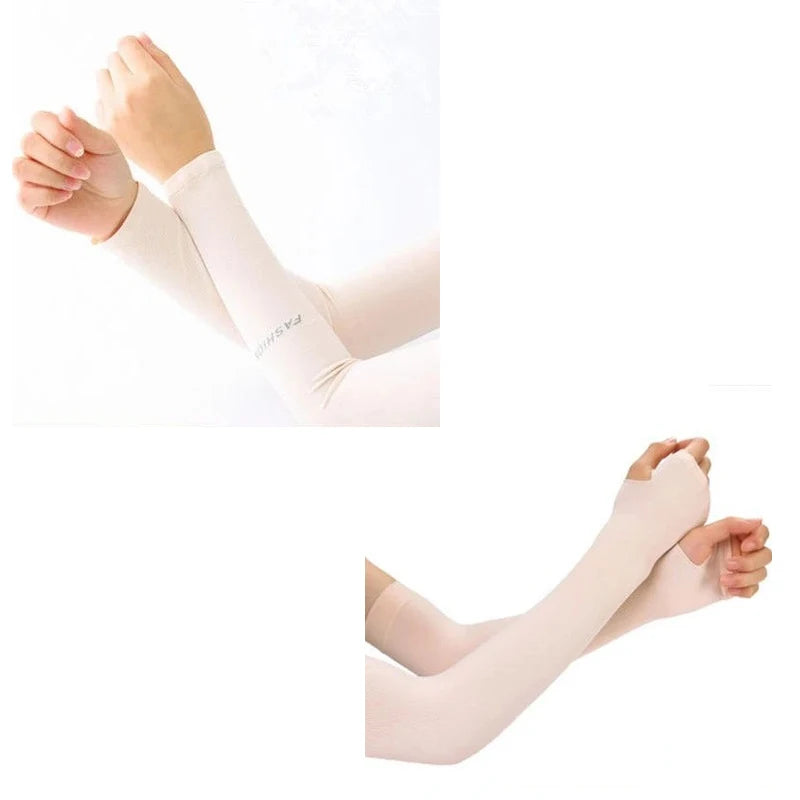 1 Pair Arm Sleeves Warmers Sports Sleeve Sun UV Protection Hand Cover Cooling Warmer Running Fishing Cycling Arm Cover