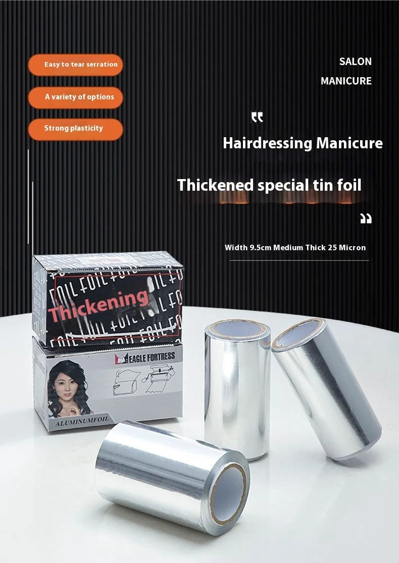 10M Highlights Paper Hairdresser Foil hair Dresser Color 1 Roll Aluminum Foil Paper Paper For Hair Wicks Hair Dye Hairdressing