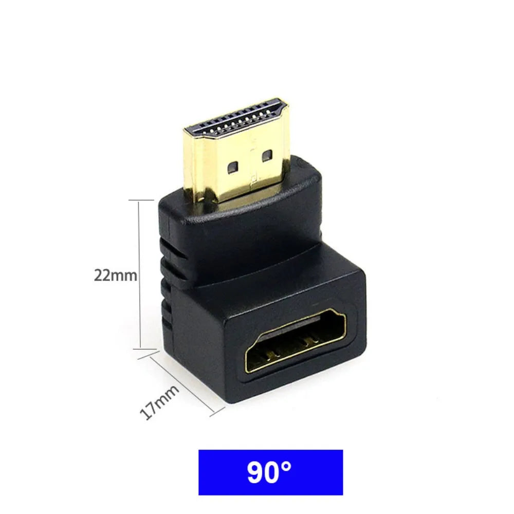 4K Adapter HDMI-compatible 90 Degree Right-angle Adapter HDMI 270 Degree HDMI Male To Female HDMI Elbow Connector Converter