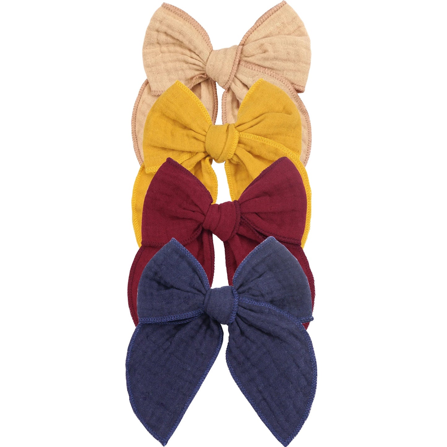 4Pcs Velvet Fable Bow Hair Clips Baby Girls Women Large Sailor Head Bows Accessories Hair Grips for Kids Christmas Hair Bow Viralgem Store