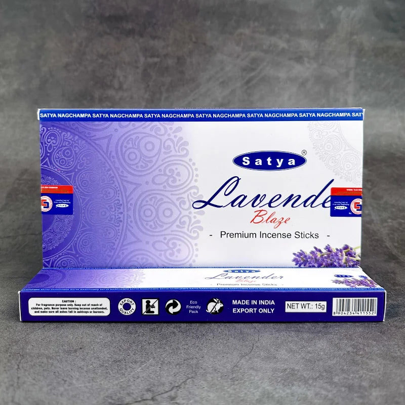 5BOX Indian Incense Sticks White Sage Sandalwood Natural Household Indoor Clean Air NAG Champa Satya Handmade Lavender Incenso
