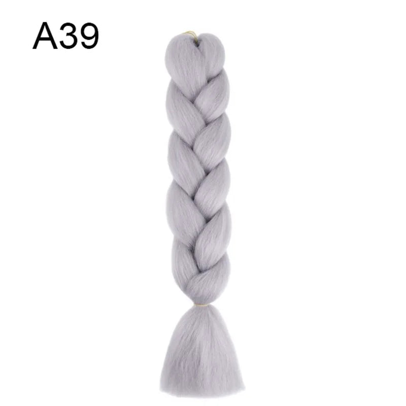 Synthetic Jumbo Braids Hair 24Inch Braiding Hair Extensions Ombre Fake Hair For Crochet Box Braid Blue Purple for Women Viralgem Store