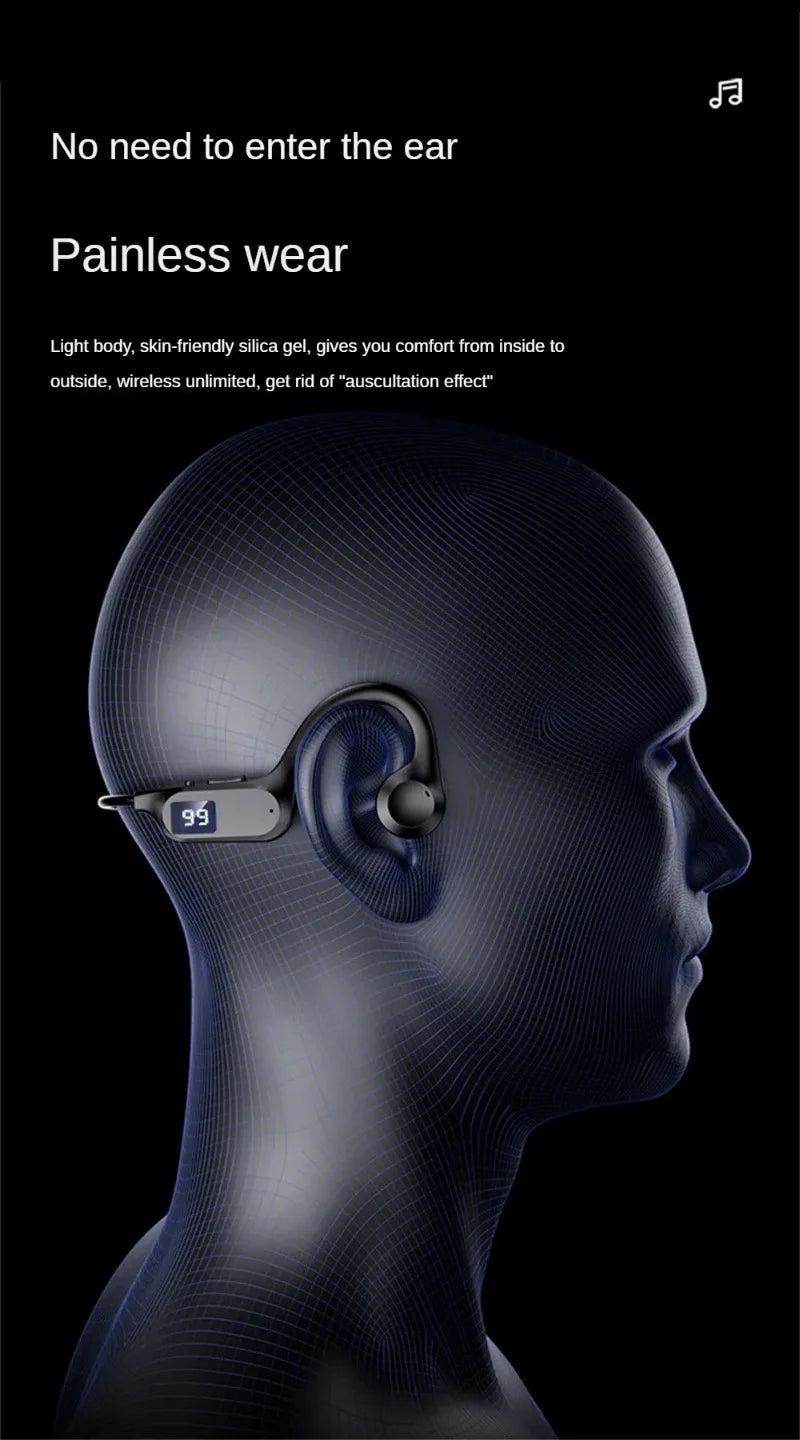 Xiaomi Bone Conduction Wireless Earphone Sport Swimming Bluetooth Compatible Headphone Hand-free With Mic For Running X7 Earbuds