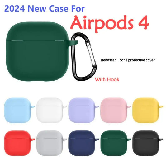 2024 New Case For Airpods 4 Apple Earphone Cover Silicone Protective Case For Airpods 4 Wireless Earphone Accessories Viralgem Store