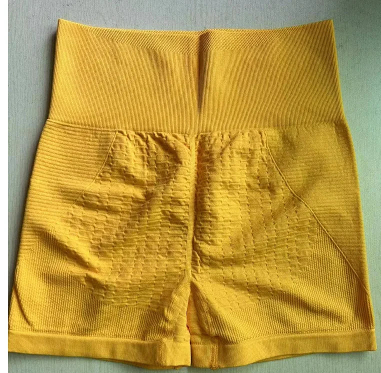 Women Sexy Butt Lift Shorts Seamless Fitness Shorts Slim High Waist Gym Workout Running Elastic Fashion Yoga Three Point Pants