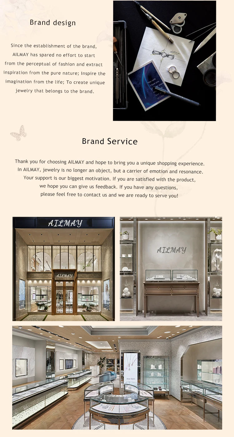 Ailmay 925 Sterling Silver Fashion Colorful Round Zirconia Stackable Finger Ring For Women Elegant Wedding Accessories Jewelry Viralgem Store