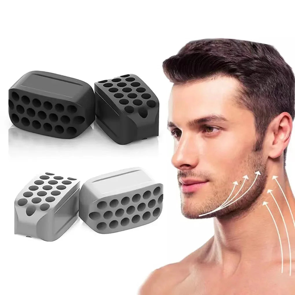 2PCS Silicone Jaw Exerciser Facial Toner & Jawline Fitness Ball Neck Toning Equipment Facial Beauty Tool Double Chin Exerciser Viralgem Store
