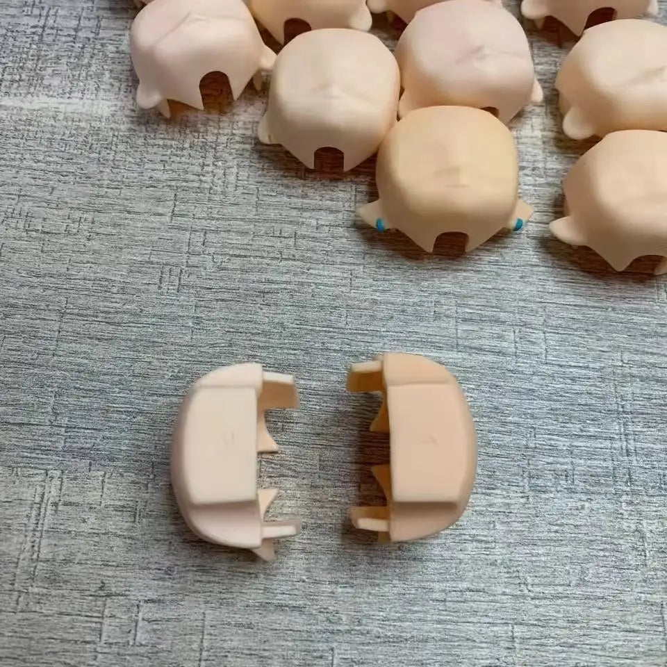 4 Pieces/ Set GSC Doll Face No Make Up Accessories for 1/8 BJD Doll DIY Toy for Children Elf or Human Face Send In Random