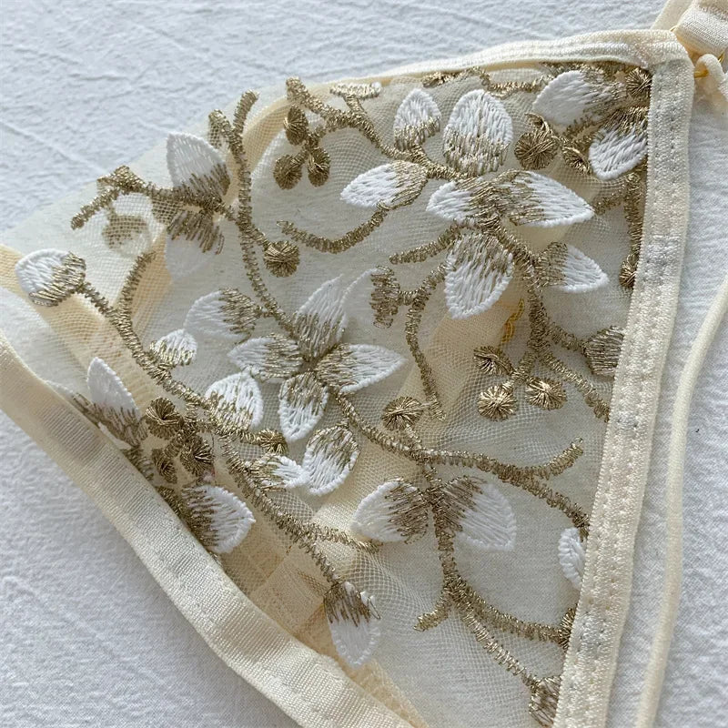 Women Lace Bra Sets Seamless Underwear Backless Vest Sexy Bralette Lingerie Ultrathin Bra & Brief Sets Female Dropshipping Viralgem Store