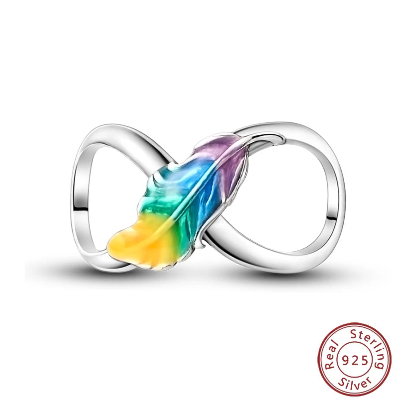 100% 925 Silver Parrot Hummingbird Owl Birds Fashion Design Charms Beads 3mm DIY Fine Jewelry Gifts Making Viralgem Store