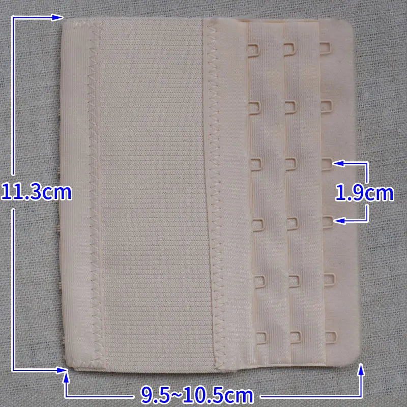 2 pieces Strap Extension 3 Hooks 6 Rows Candy Color Intimates Adjustable Belt Buckle Replacement Bra Extenders For Women