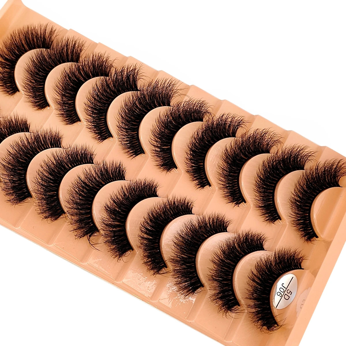 10 Pairs 3D Faux Mink Lashes Fluffy Soft Beauty Wispy Natural Short False Eyelashes Curly lashes Makeup Classic Thick eyelashes