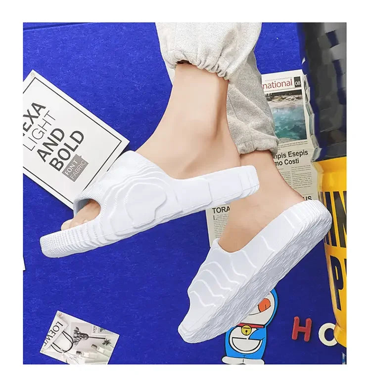 Summer EVA Slippers for Women Men Fashion Beach Sandals Soft Sole Platform Slides Outdoor Toe Open Shoes Unisex Size 29-46