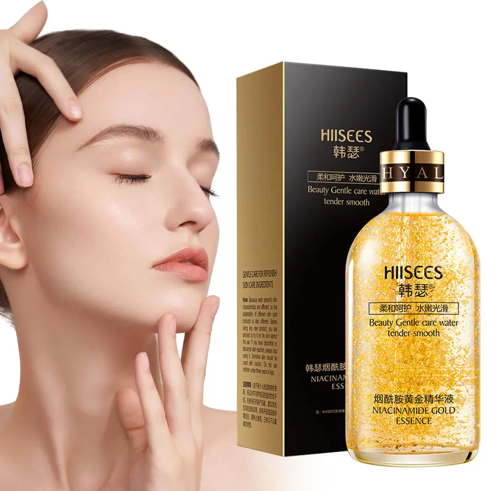 24K Gold Facail Essence Oil Hyaluronic Acid Moisturizer Serum Brightening Day Creams Anti Aging Skin Care 30/100ML