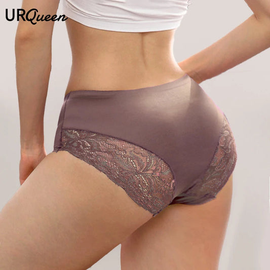 WarmSteps Women Lace Panties Luxury Silk Women's Underwear Solid M-XXXXL Plus Size Panties for Woman Underpants Briefs Female Viralgem Store