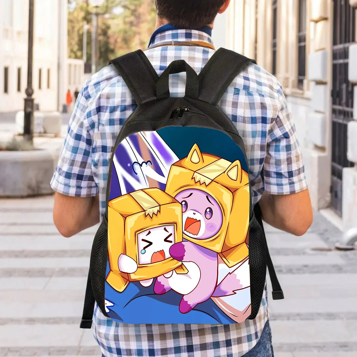 3Pcs Set LankyBox School Backpack with Shoulder Bags Pencil Case ,Cartoon Anime Games School Bags for Girls Boys  Kid Best Gift Viralgem Store