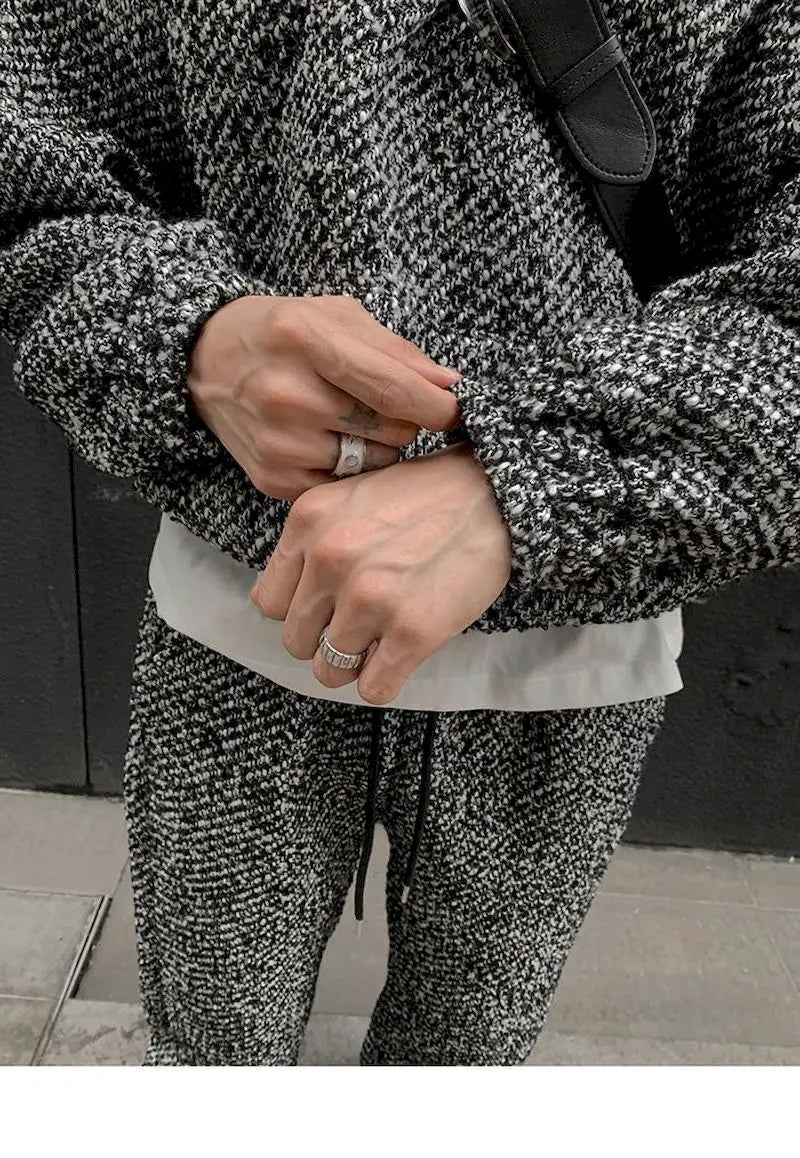 Streetwear Hooded Sweatshirts and Straight Pants Sets Women Harajuku Gothic Hoodies Men Korean Matching Sets Y2k K Pop Clothes