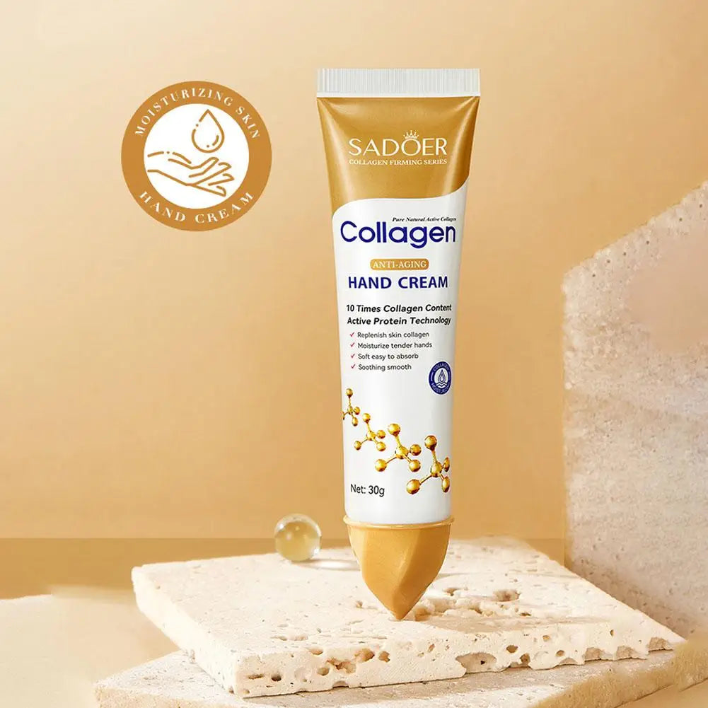 30g Hand Cream For Collagen Essence Anti-Aging Anti-crack Repair Moisturizing Anti-wrinkle Nourish Exfoliating Calluses Handcare Viralgem Store