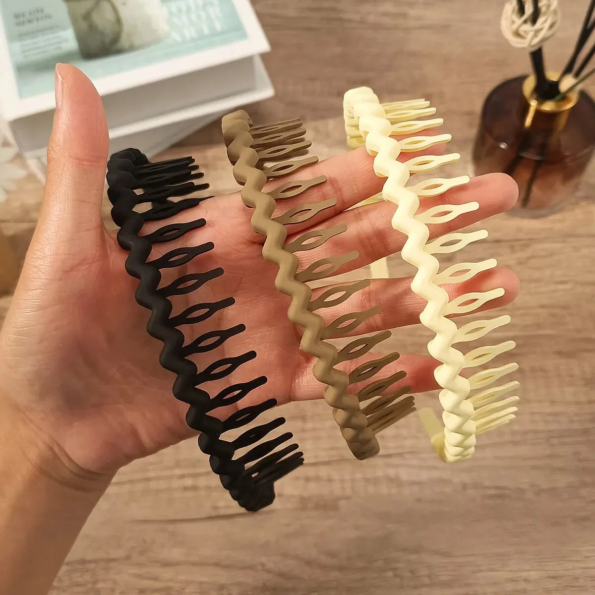 3Pcs Fashion Non-slip Hair Bands for Women Men Wave Shape Simple Headband Girls Face Wash Hairband Hair Accessories Headwear