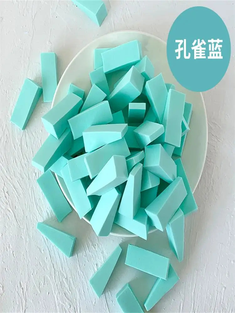 50 Pieces Makeup Sponge  For Face Curve Blending, Latex Free, Small Wedge Shaped Smooth Apply Beauty Sponge Applicator