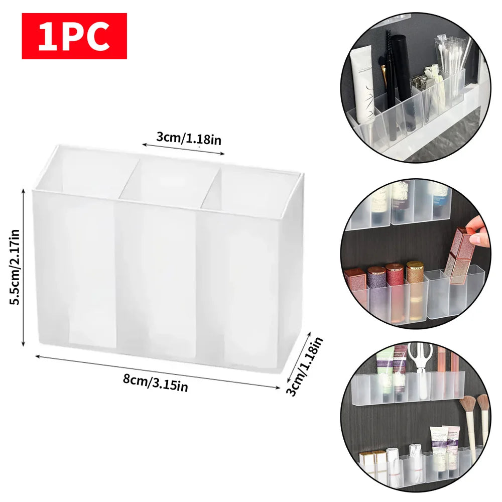6PCS/3PCS/1PC multifunctional wall mounted compartment storage box, no punching required, suitable for storing small items in da Viralgem Store