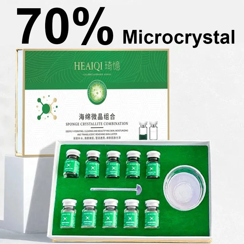 10pcs Sponge Microcrystal Freeze-dried Powder Collagen Regeneration Natural Biological Extract Sponge Spicules Skin Cell Renew Viralgem Store