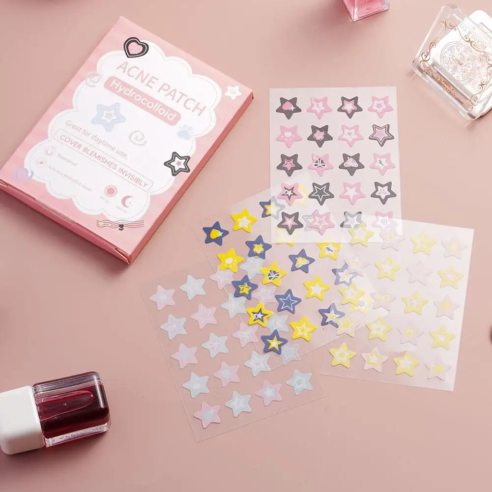 1PC Colorful Star Shaped PE Pimple Patches Acne Invisible Removal Skin Care Stickers Concealer Face Spot Beauty Makeup Tools