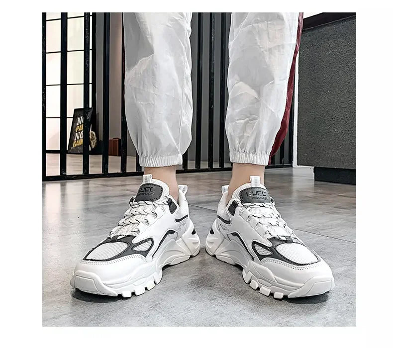 2024 New Men Sneakers Mesh Breathable Outdoor Running Shoes Fashion Casual Tennis Shoes Lightweight Comfortable Male Sport Shoes